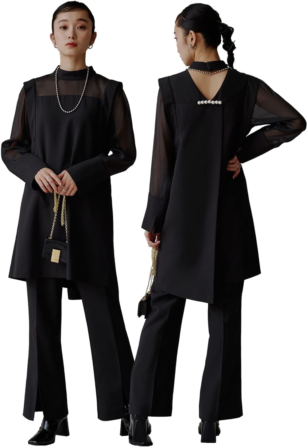 アディダスゴルフ レディース ダンボールニット セットアップ ブラック